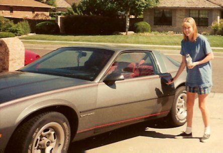 Brandy and her Camaro