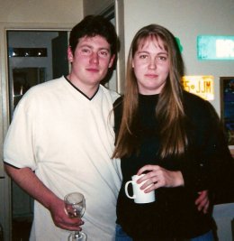 Brandy and Paul at our flat in Albuquerque